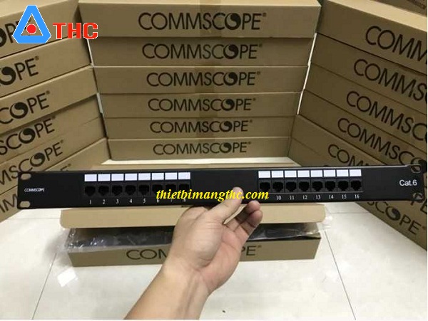 Patch Panel commscope Cat6 16 cổng